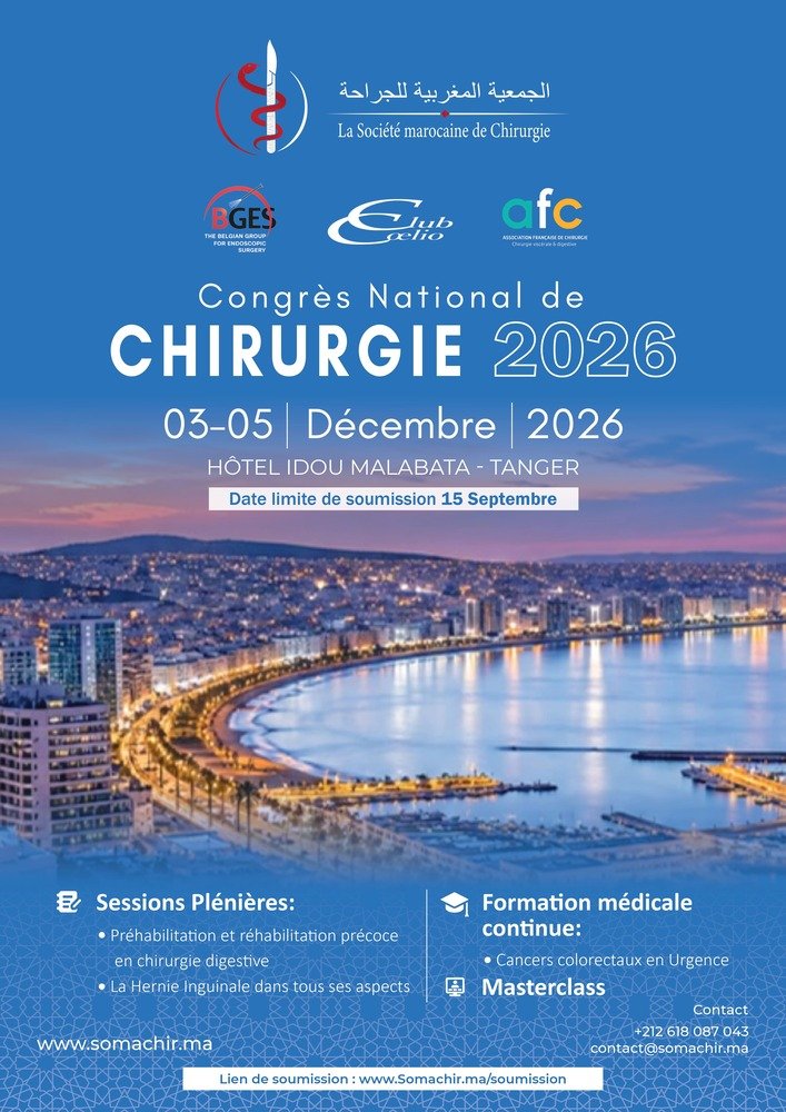 Affiche officielle du Congrès National de Chirurgie 2026